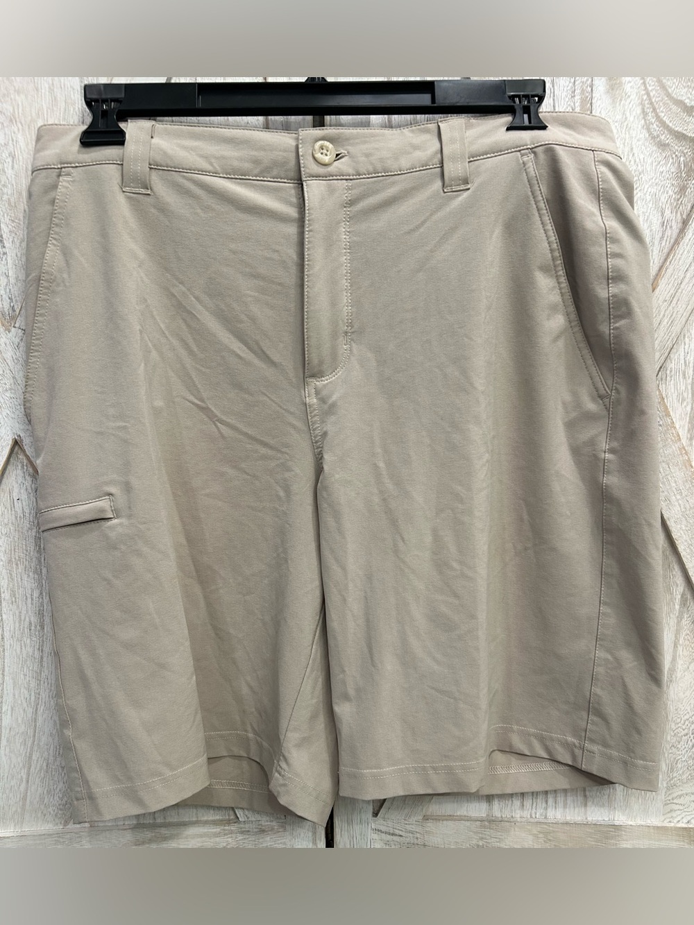 Columbia PFG Graner Marlin II 34x10 Fishing Khaki Outdoor Shorts FM4602